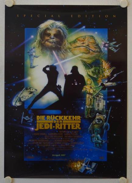 Die Rückkehr der Jedi-Ritter originales deutsches Filmplakat (R97)